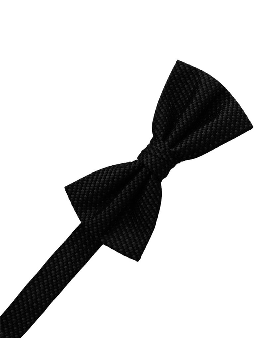 Black Silk Weave Formal Bow Tie