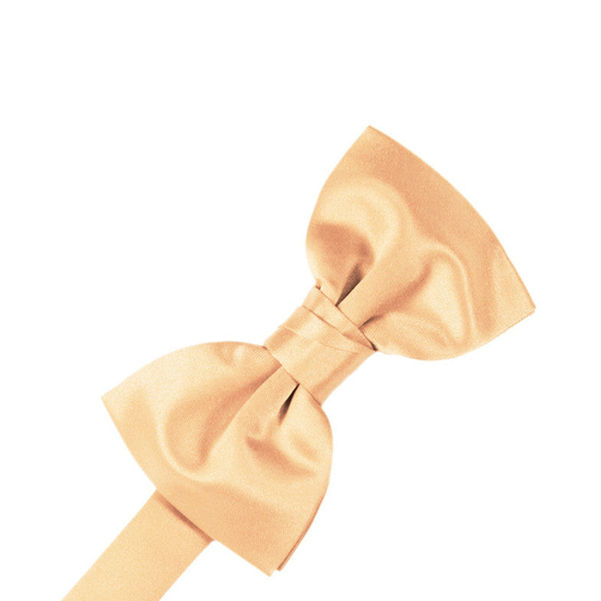Apricot "Premier" Satin Formal Bow Tie