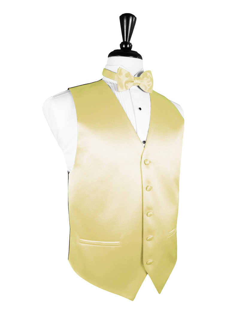 Banana Tuxedo Vest | Premier Satin | Sizes XS-5XL | On Sale Now! – Fine Tuxedos