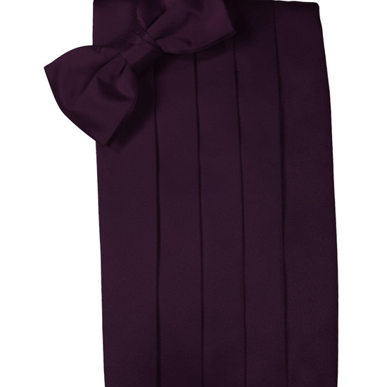 Berry "Premier" Satin Cummerbund Set