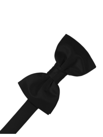 Black "Premier" Satin Formal Bow Tie