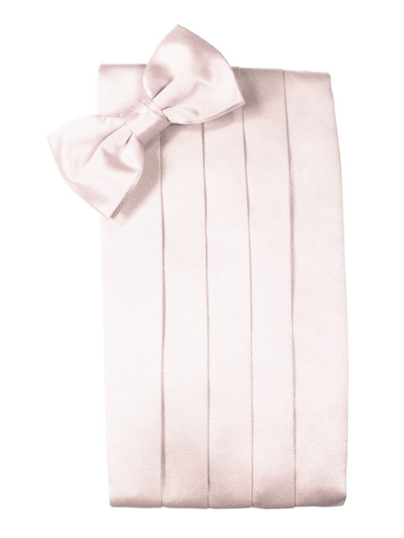 Blush "Premier" Satin Cummerbund Set