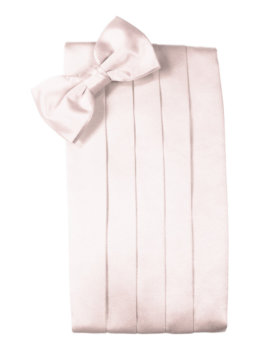Blush "Premier" Satin Cummerbund Set