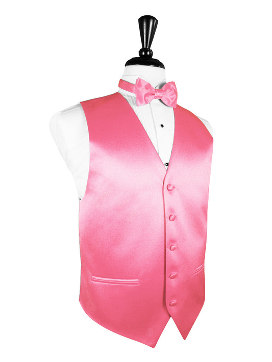 Bubblegum "Premier" Satin Tuxedo Vest