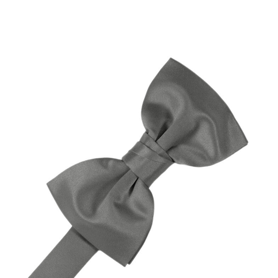 Charcoal "Premier" Satin Formal Bow Tie