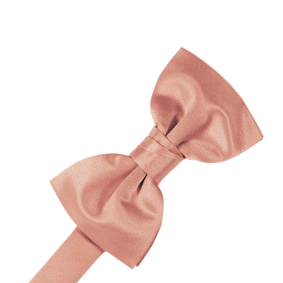 Coral "Premier" Satin Formal Bow Tie