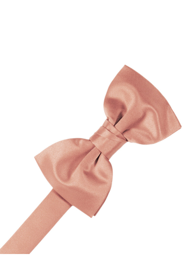 Coral "Premier" Satin Formal Bow Tie