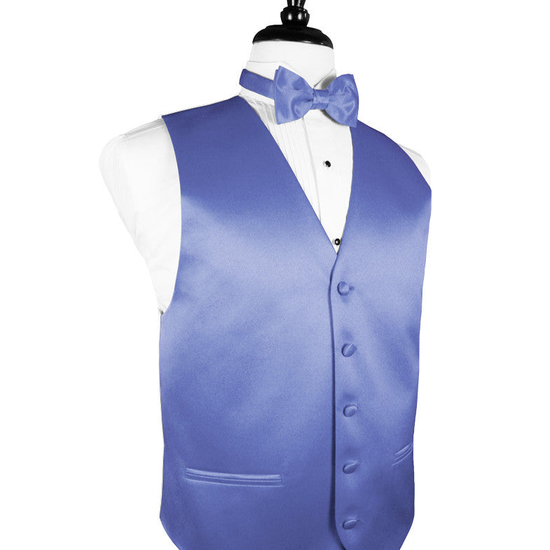 Cornflower "Premier" Satin Tuxedo Vest