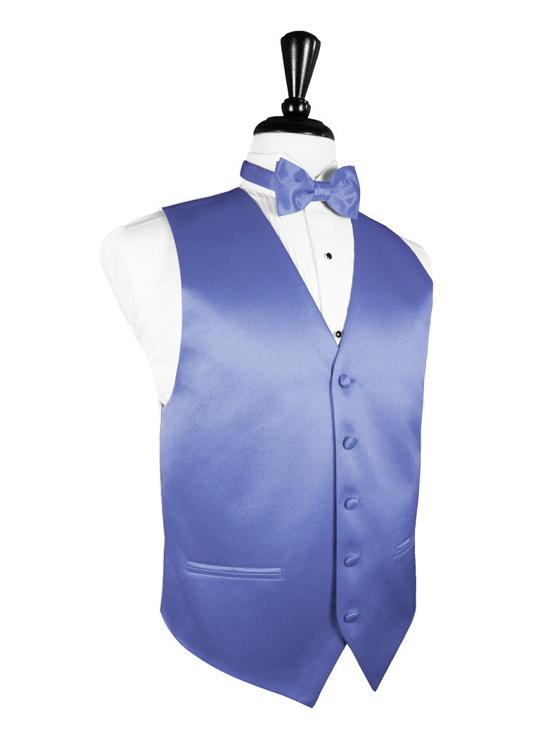 Cornflower "Premier" Satin Tuxedo Vest