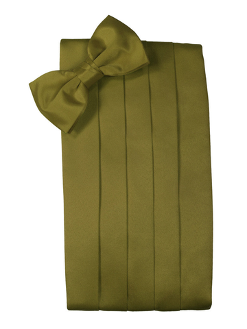 Fern Green "Premier" Satin Cummerbund Set