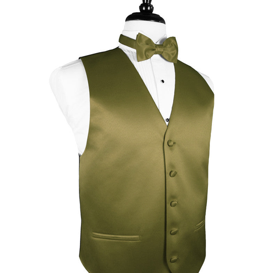 Fern "Premier" Satin Tuxedo Vest