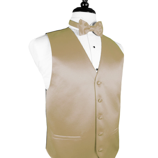 Gold "Premier" Satin Tuxedo Vest