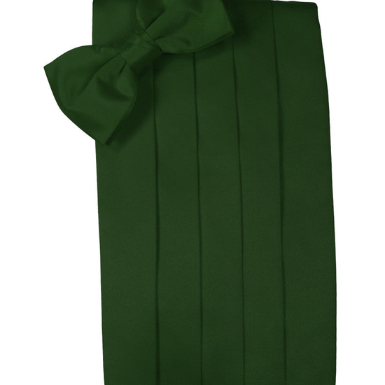 Hunter Green "Premier" Satin Cummerbund Set