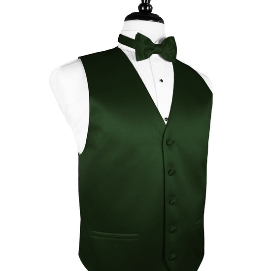 Hunter Green "Premier" Satin Tuxedo Vest 
