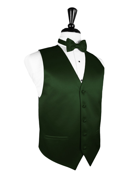 Hunter Green "Premier" Satin Tuxedo Vest 