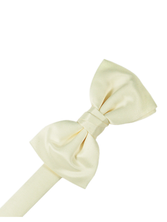 Ivory "Premier" Satin Formal Bow Tie