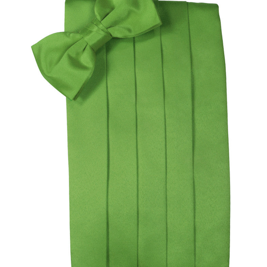 Kelly Green "Premier" Satin Cummerbund Set