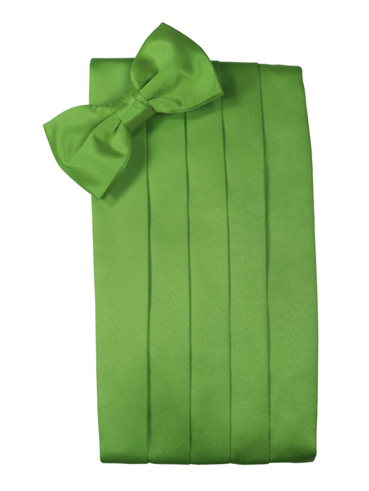 Kelly Green "Premier" Satin Cummerbund Set