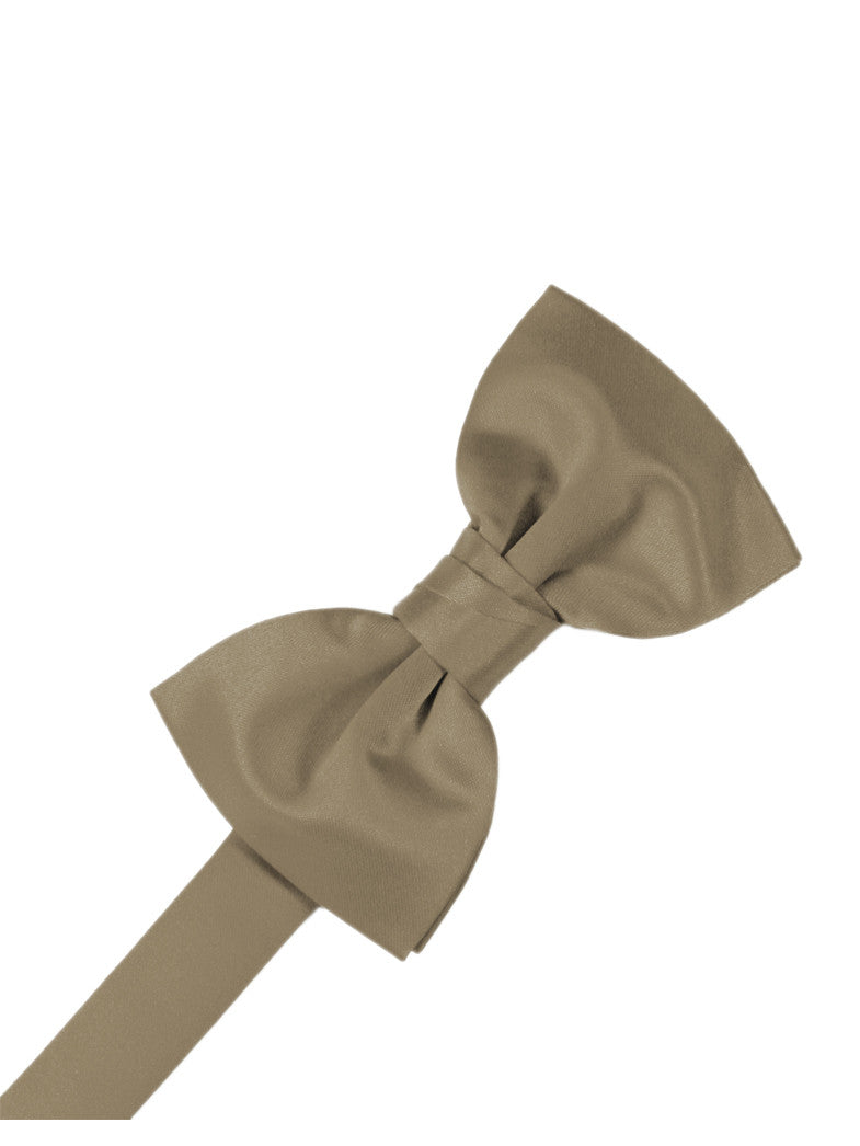 Latte "Premier" Satin Formal Bow Tie