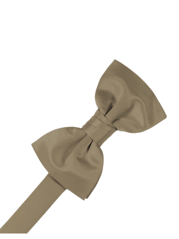 Latte "Premier" Satin Formal Bow Tie