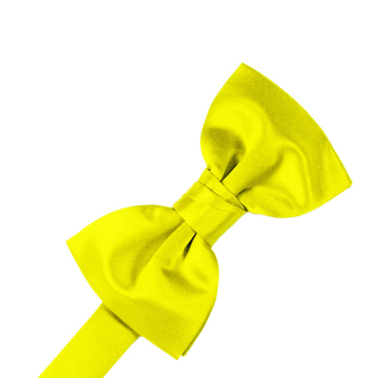 Lemon "Premier" Satin Formal Bow Tie