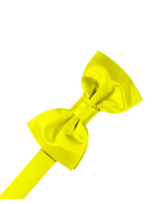 Lemon "Premier" Satin Formal Bow Tie