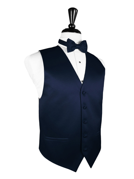 Marine Blue "Premier" Satin Tuxedo Vest