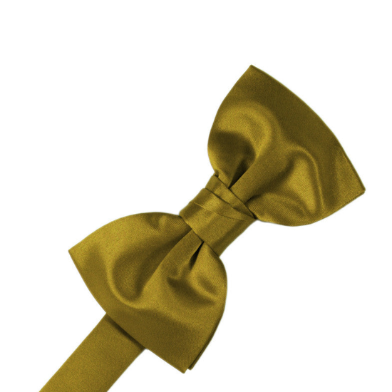 New Gold "Premier" Satin Formal Bow Tie