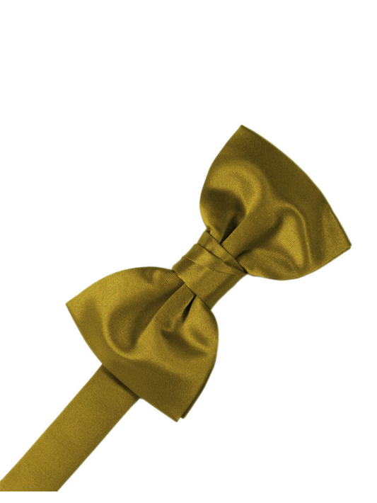 New Gold "Premier" Satin Formal Bow Tie