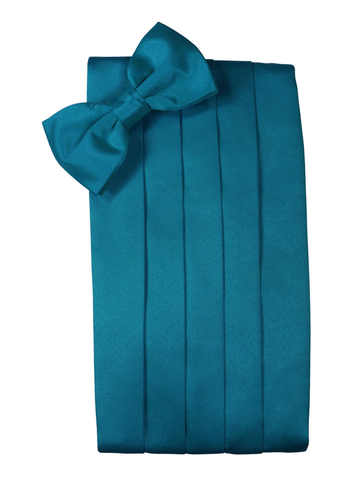Oasis Blue Premier Satin Cummerbund Set
