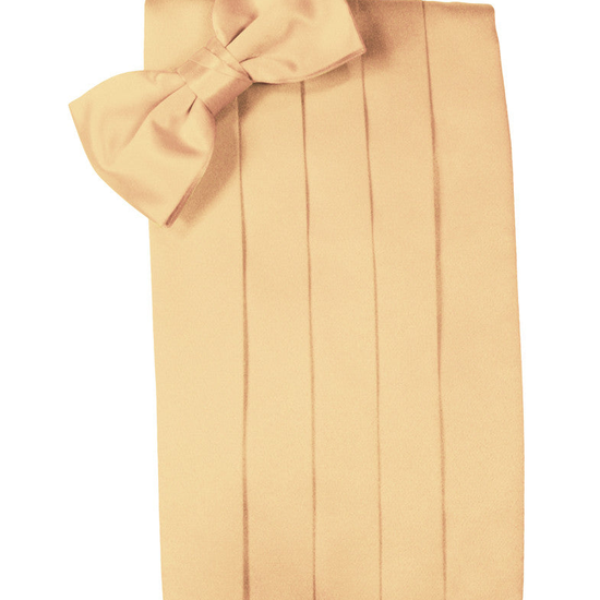Peach "Premier" Satin Cummerbund Set