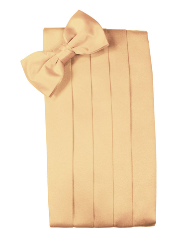 Peach "Premier" Satin Cummerbund Set