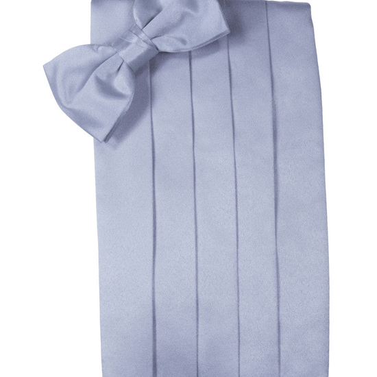Periwinkle "Premier" Satin Cummerbund Set