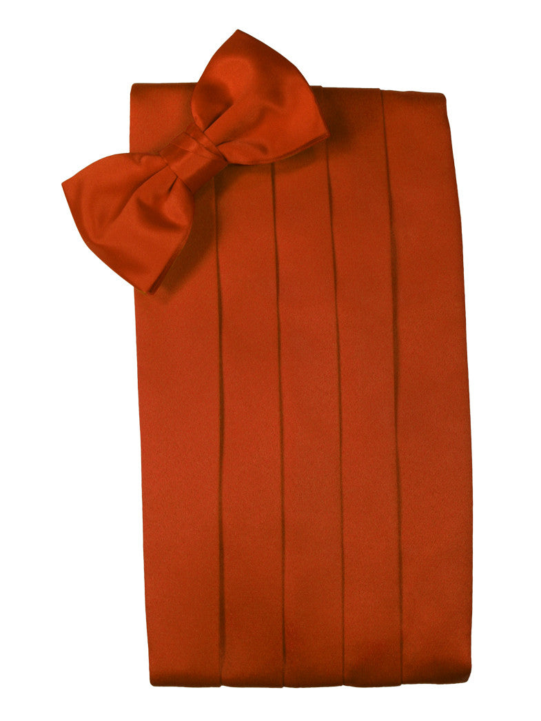Persimmon "Premier" Satin Cummerbund Set