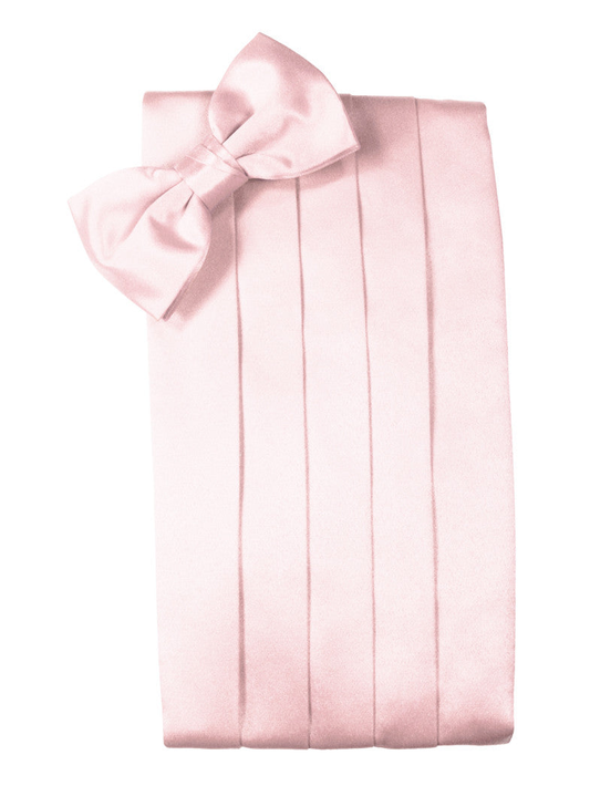 Pink "Premier" Satin Cummerbund Set