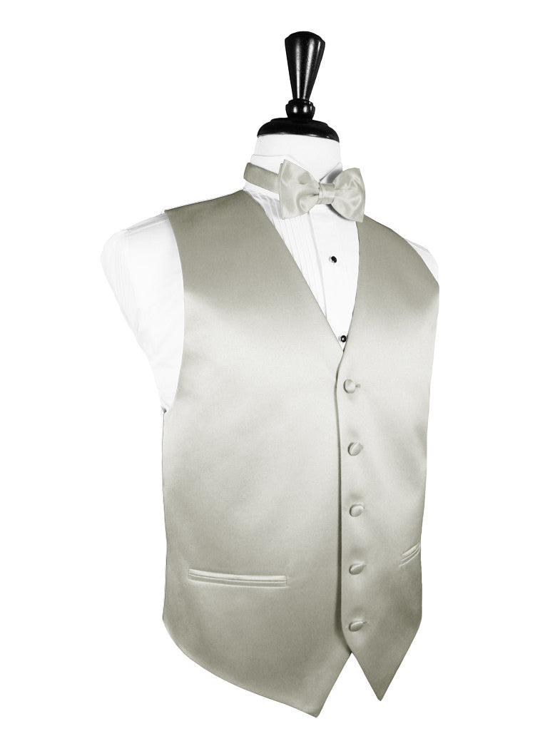 Platinum "Premier" Satin Tuxedo Vest