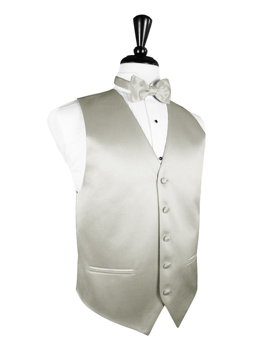 Platinum "Premier" Satin Tuxedo Vest