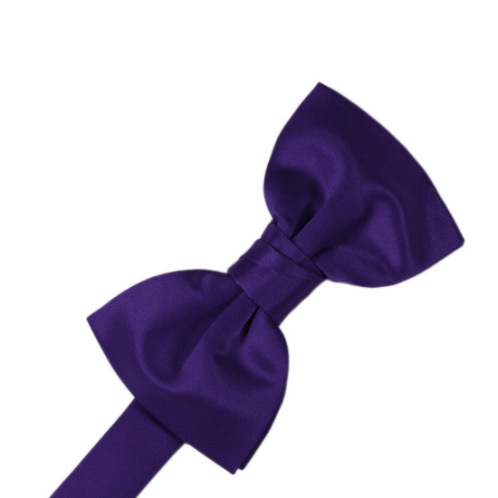 Purple "Premier" Satin Formal Bow Tie