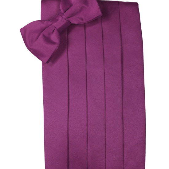 Sangria "Premier" Satin Cummerbund Set