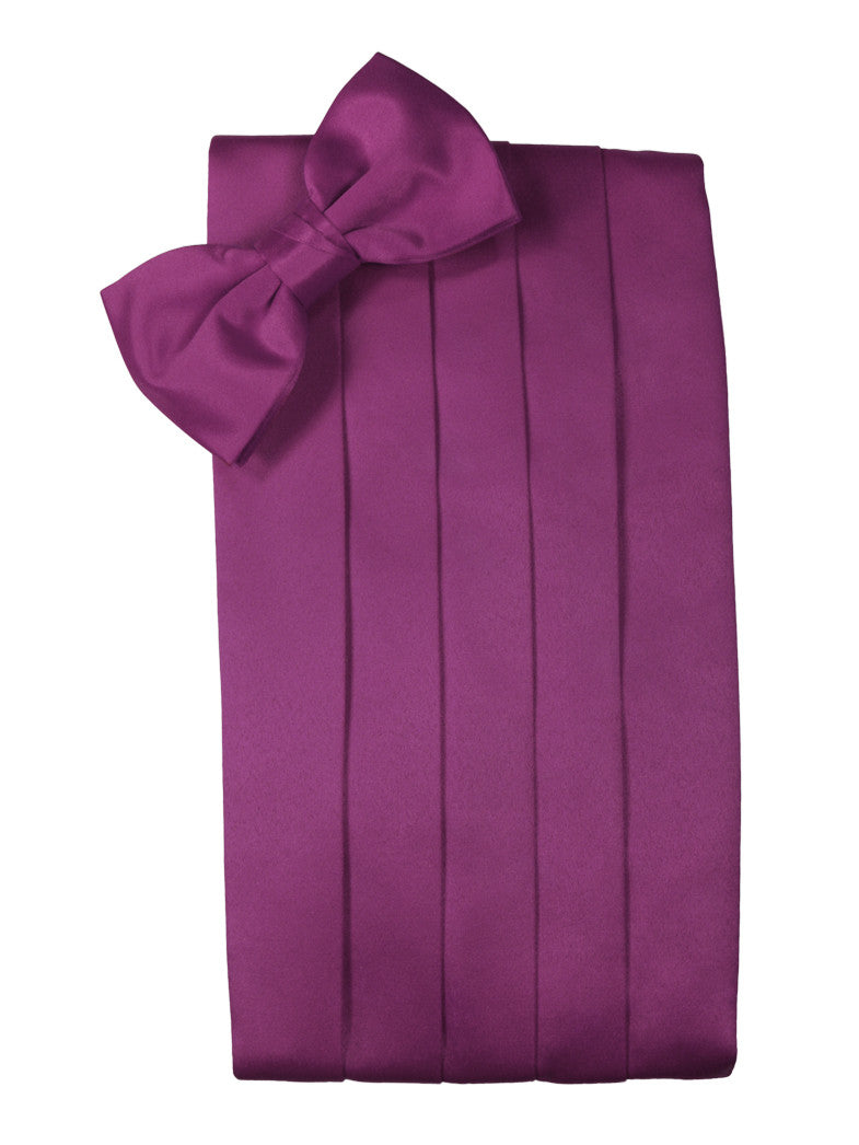Sangria "Premier" Satin Cummerbund Set
