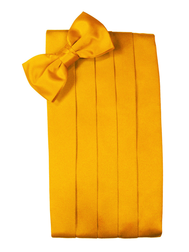 Tangerine Premier Satin Cummerbund Set