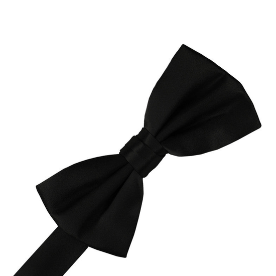 Black Noble Silk Formal Bow Tie