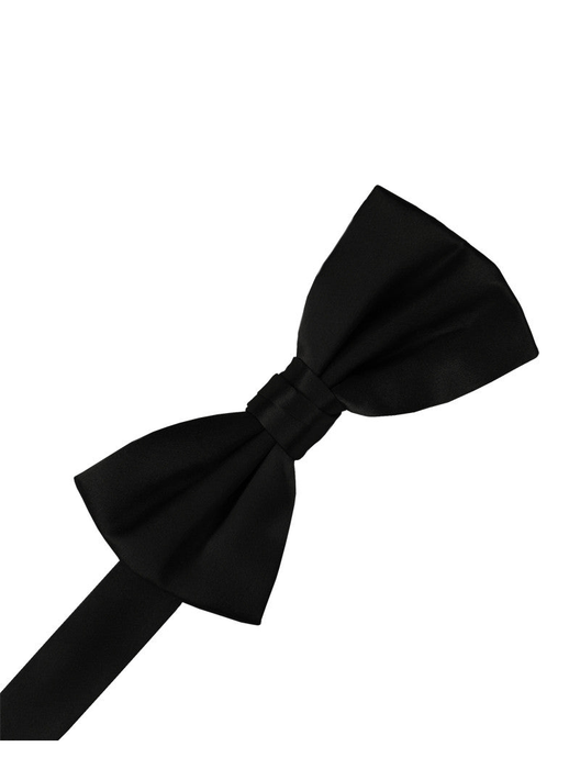 Black Noble Silk Formal Bow Tie