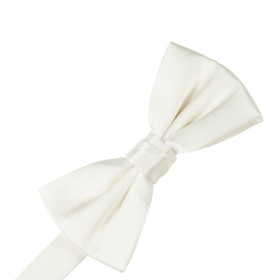Ivory Noble Silk Formal Bow Tie 