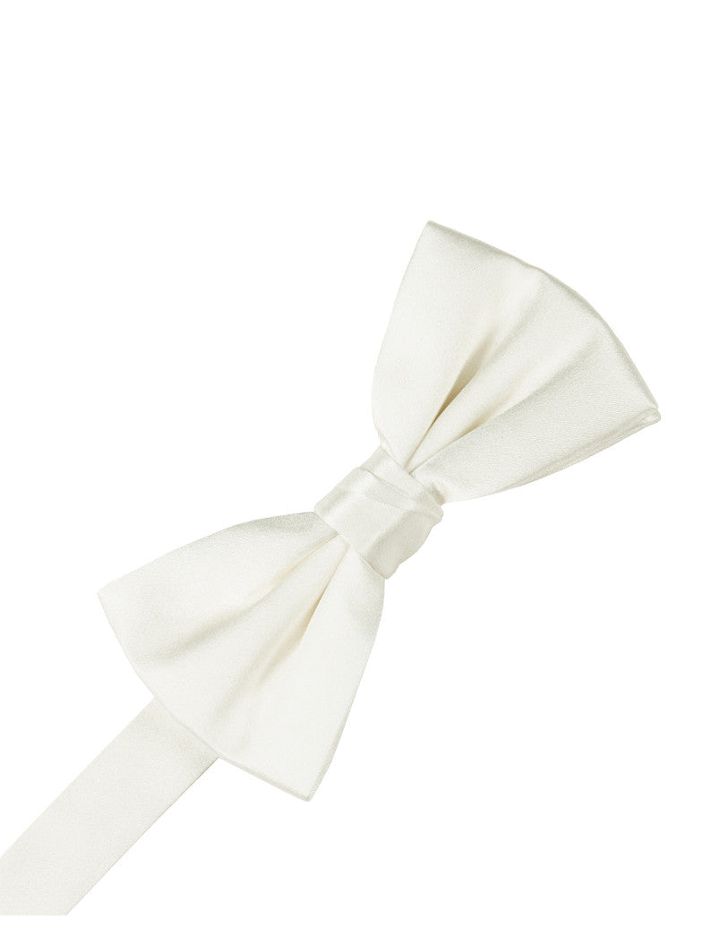 Ivory Noble Silk Formal Bow Tie 