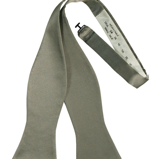 Platinum Noble Silk Self-Tie Bow Tie