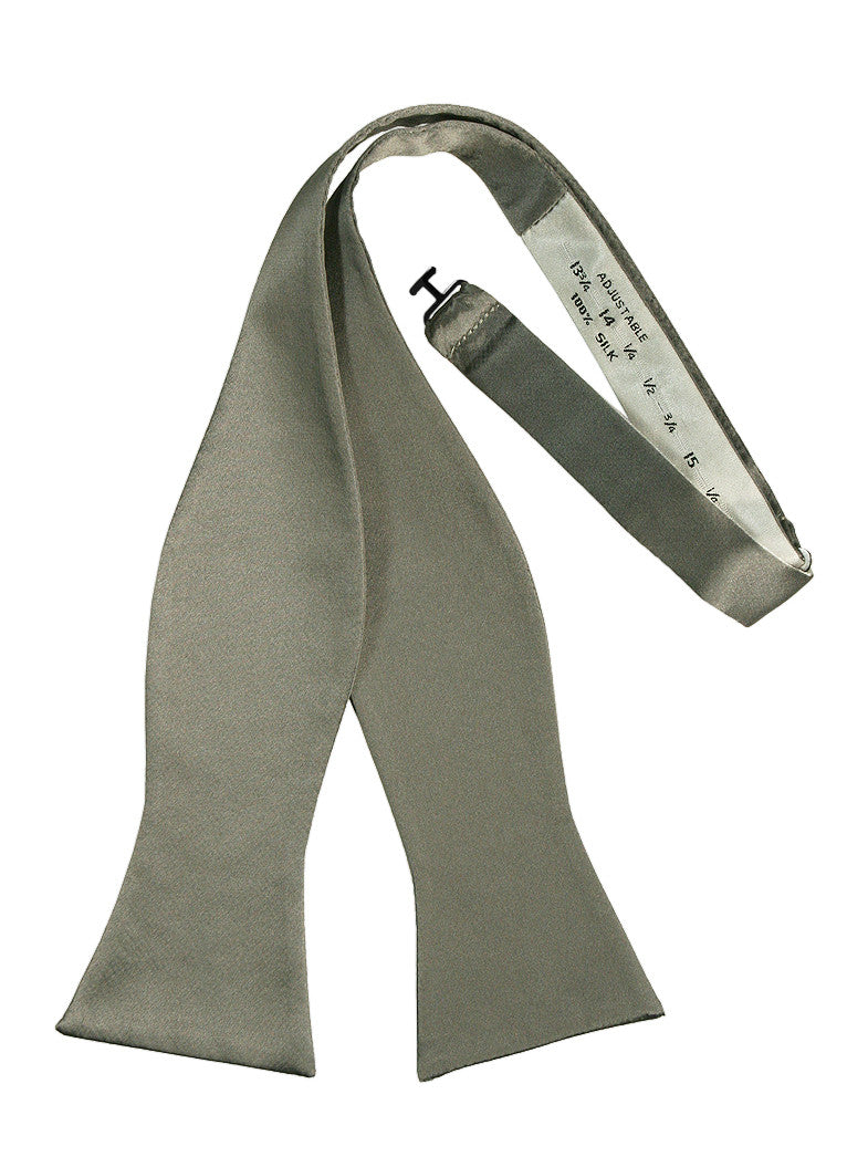 Platinum Noble Silk Self-Tie Bow Tie