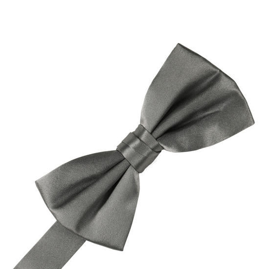 Silver Noble Silk Formal Bow Tie 