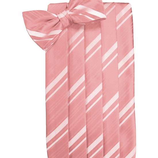 Coral Reef Striped Satin Cummerbund Set