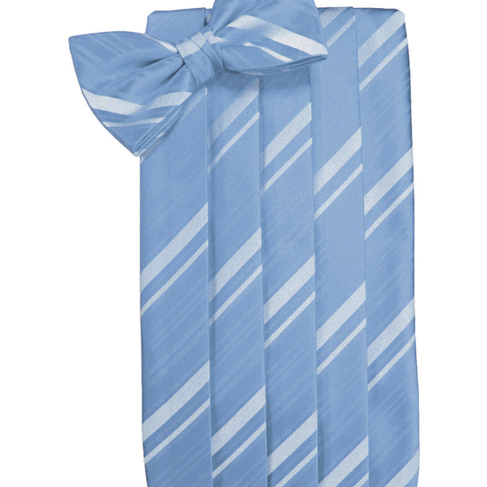 Cornflower Striped Satin Cummerbund Set